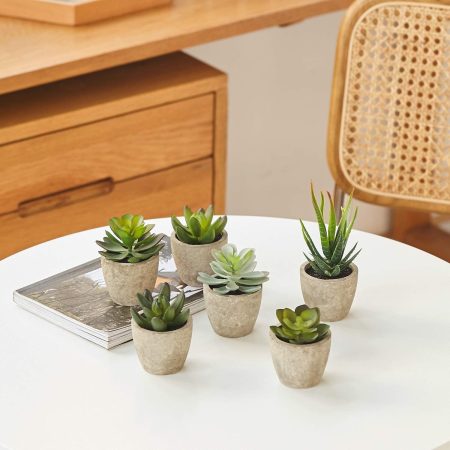 Artificial Succulent Potted Plant Set